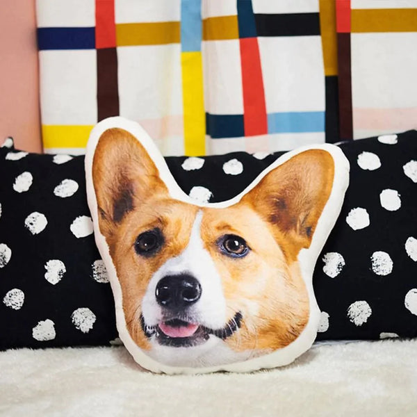 Custom Pet Face Pillow, 3D Portrait Pillow